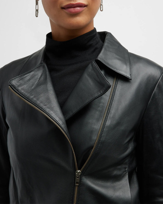 Women’s Vince Zip Front Leather Jacket Women’s Vince Zip Front Leather Jacket