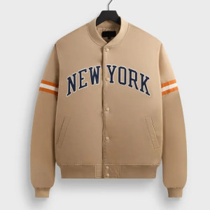WWE Raw New York Knicks Andrew Schulz Gold Full-Snap Satin Jacket