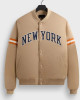 WWE Raw New York Knicks Andrew Schulz Gold Full-Snap Satin Jacket