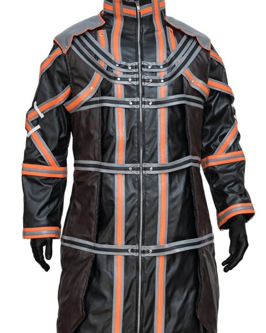 Yakumo Code Vein Black Leather Coat
