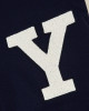 Yale University Navy White Wool Leather Varsity Jacket