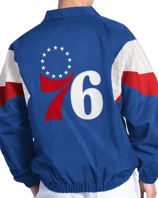 Yard Line Royal Philadelphia 76ers Full-Zip Jacket Yard Line Royal Philadelphia 76ers Full-Zip Jacket