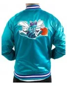 Charlotte Hornets Lightweight Satin Bomber Jacket