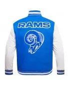 Los Angeles Rams Retro Classic Blue Wool Varsity Jacket