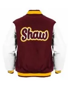 Maroon Shaw University Varsity Jacket