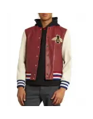 Mens J Hope Blind for Love Leather Bomber Jacket