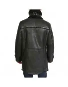 Men’s Double Breasted Shearling Sheepskin Leather Coat
