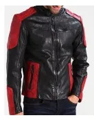 Men’s Red and Black New Fashion Biker Jacket