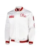 Ohio State University White Satin Jacket
