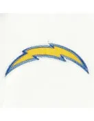 White LA Chargers Line Up Full-Snap Satin Jacket
