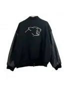 BC Lions CKNW-98 Embroidered Black Varsity Jacket