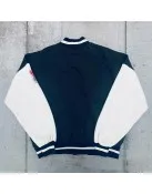 Black and White 1990’s Chicago Bulls Wool and Leather Varsity Jacket
