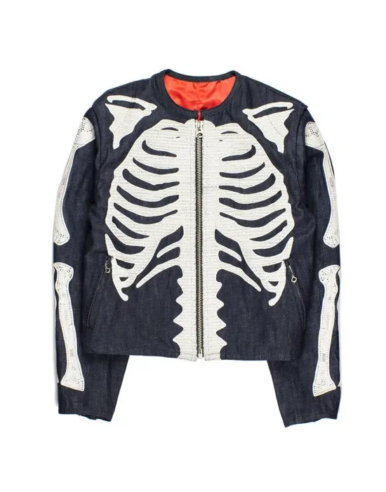 Denim Bone Skeleton Kapital Jacket