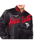 Dodge Hellcat Flame Varsity Satin Jacket