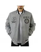 LA Kings Gray Varsity Wool Jacket