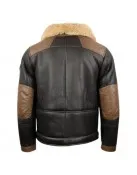 Men’s F-35 Aviator Chocolate Sheepskin Jacket
