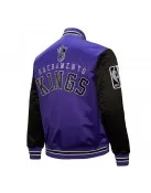 Primetime Sacramento Kings Purple and Black Jacket