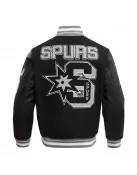 San Antonio Spurs Mashup Classic Rib Varsity Jacket