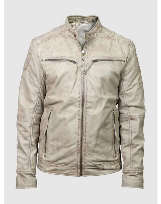 Vintage Off-White Waxed Jacket